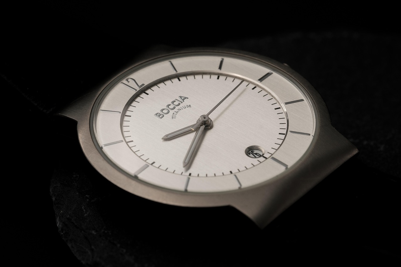 Titanium watch macro
